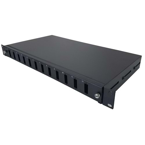 AGER 12 PORT SCD 19INCH FİBER OPTİK KUTU (S1 SİYAH)