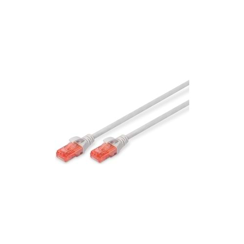 AGER ACPC6-800-LA15-GR CAT6 U-UTP PATCH CORD GREY (15CM)