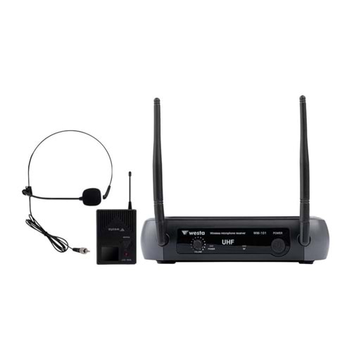 WESTA WM-101T 1 Receiver+1 Lavalier(Yaka) Mikrofon Seti