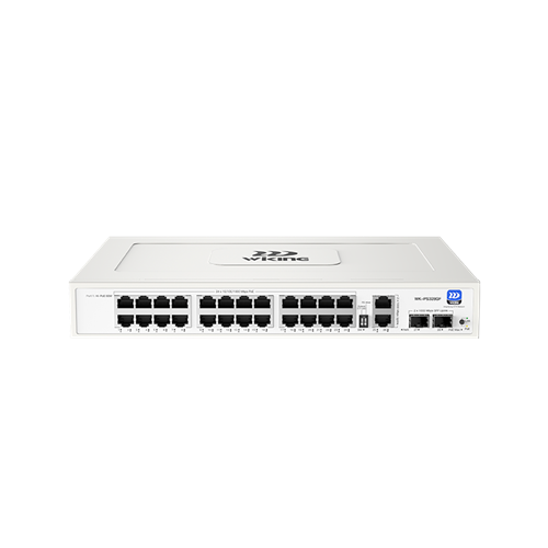 Wİ-TEK WIKING WK-PS328GF 24GE PoE + 2GE Uplink + 2GE SFP 285W PoE Switch 24GP2U2S