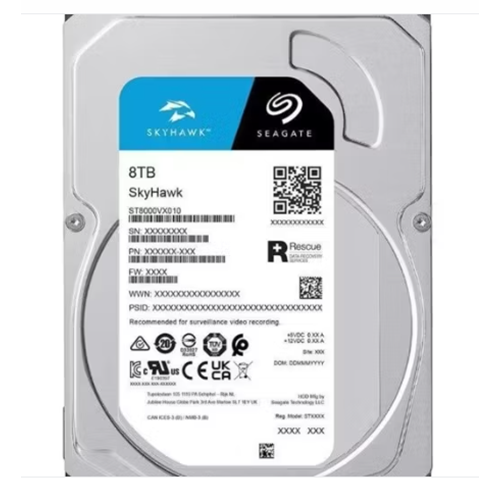 SEAGATE SKYHAWK 8TB 256MB SATA3 180TB/Y RV 7/24 (ST8000VX010)