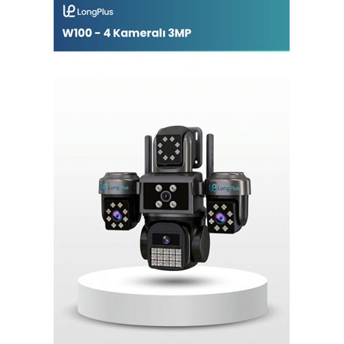 LONGPLUS LP-W100 3MP 4 KAMERALI Wİ-Fİ PT KAMERA