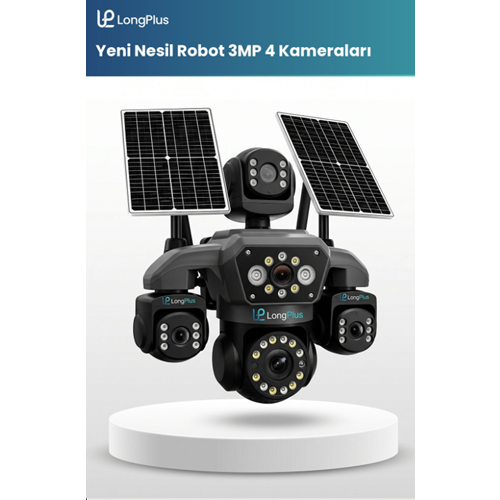 LONGPLUS LP-S403 5MP 4G SOLAR 5 KAMERALI PT KAMERA