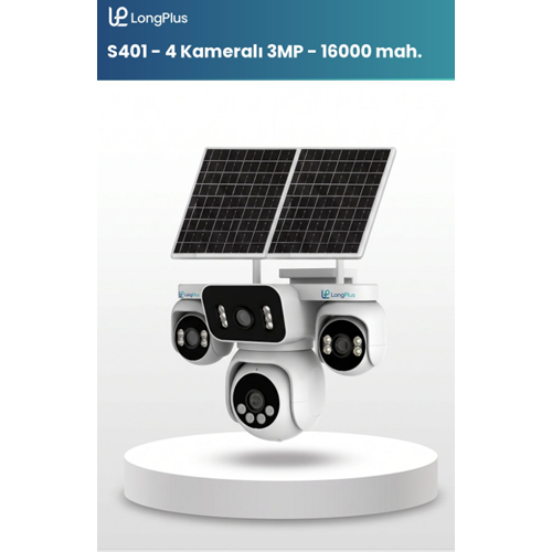 LONGPLUS LP-S401 5MP 4G SOLAR 4 KAMERALI PT KAMERA