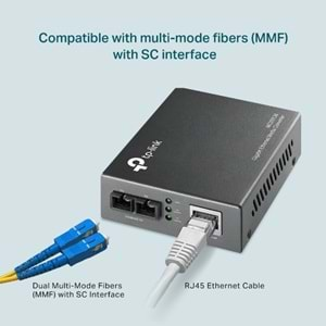 TP-LİNK MC200CM(UN) Gigabit Multi-Mode MEDİA CONVERTER