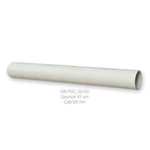ALTEBOX Boru 50 cm, uPVC, Ø50mm, 2.5mm et kalınlığı, (net 46cm)