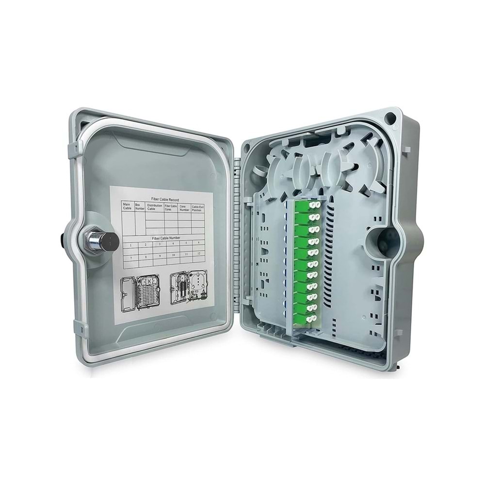 12 Port DIŞ ORTAM FİBER OPTİK SONLANDIRMA KUTUSU IP65