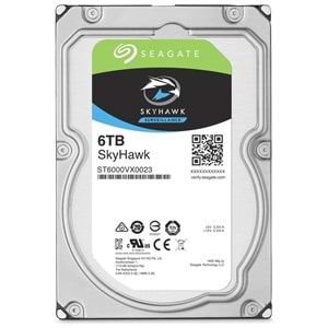 SEAGATE SKYHAWK 6TB 256MB SATA3 180TB/Y RV 7/24 GÜVENLİK HDD