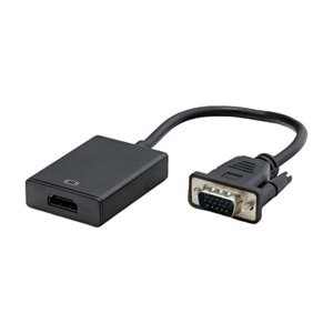 HADRON HD4458 VGA TO HDMI+AUDIO ÇEVİRİCİ AUX KABLOLU