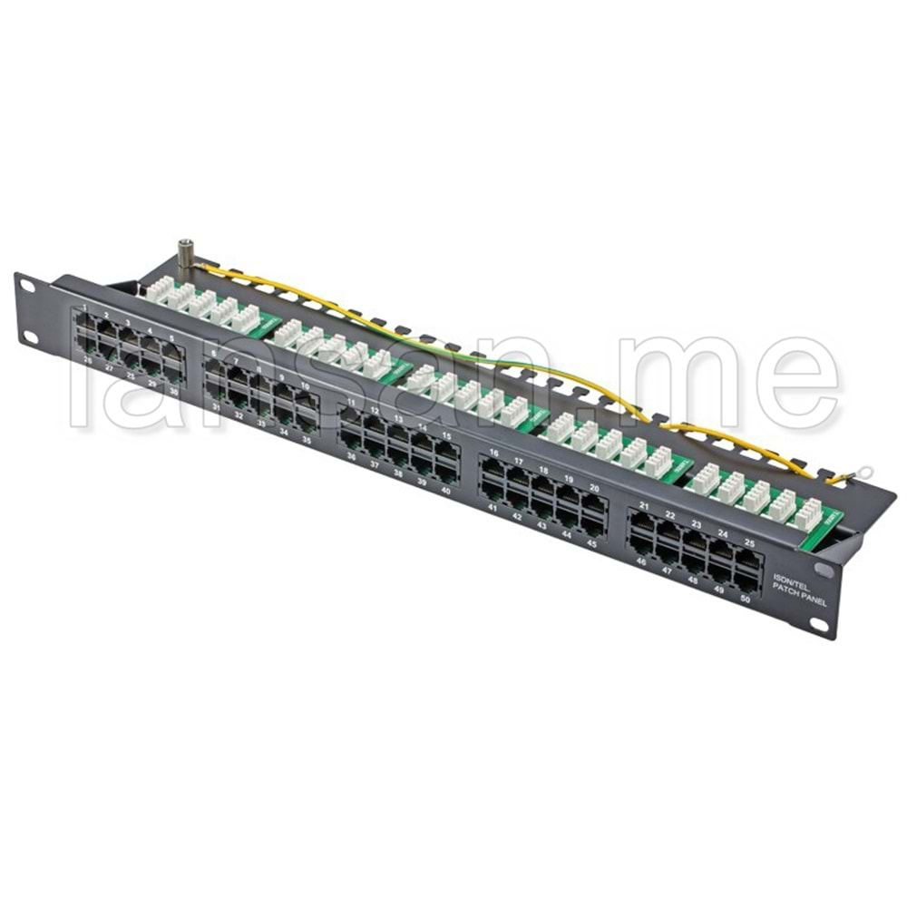 AGER CAT3 50 PORT ISDN PATCH PANEL DOLU