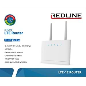 REDLİNE LTE-12 ROUTER SİM KART MODEM