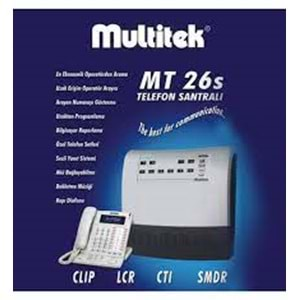 MULTİTEK MT26 2DIŞ 6 DAHİLİ TELEFON SANTRALİ