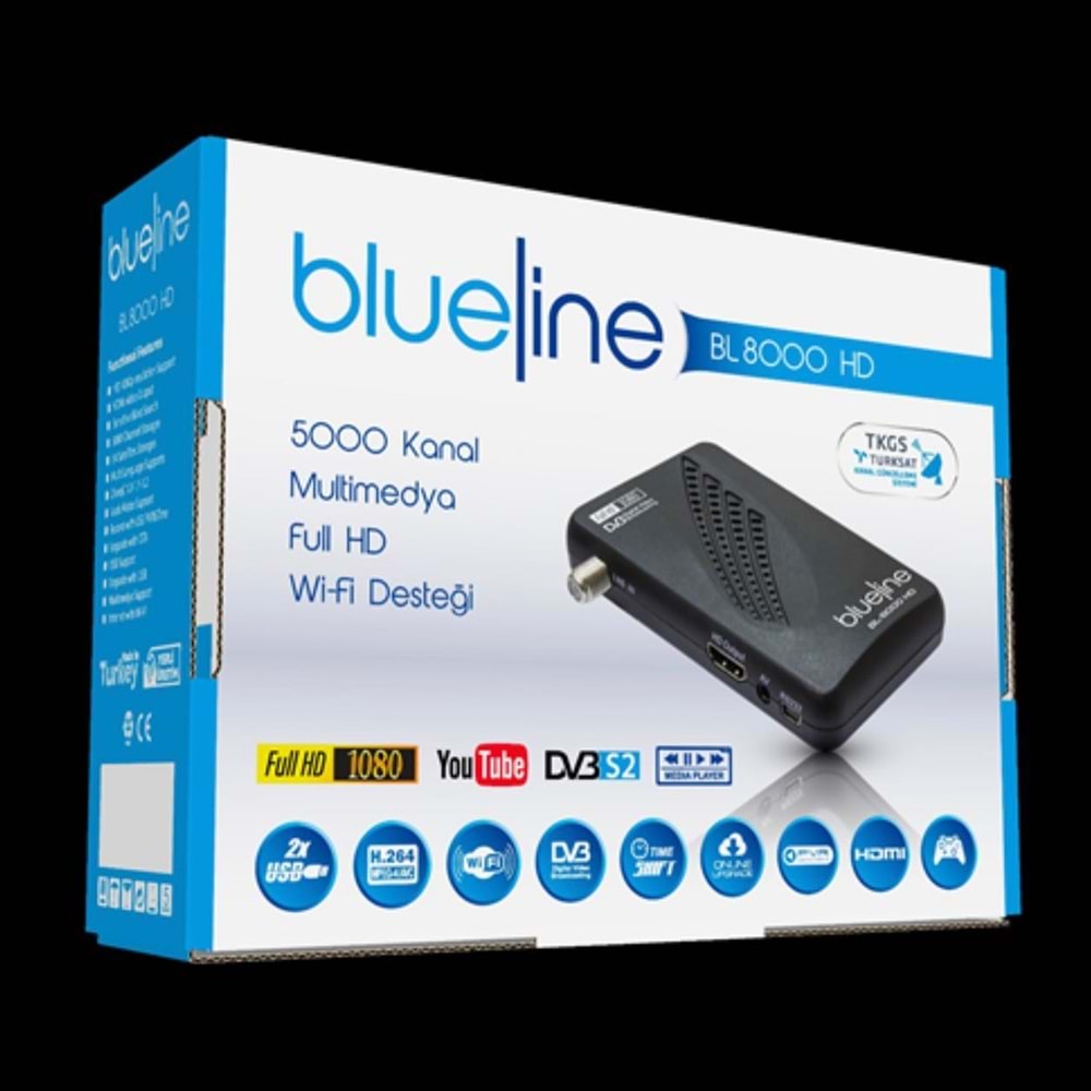 BLUELİNE BL8000HD MİNİ HDMI UYDU CİHAZI