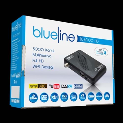 BLUELİNE BL8000HD MİNİ HDMI UYDU CİHAZI