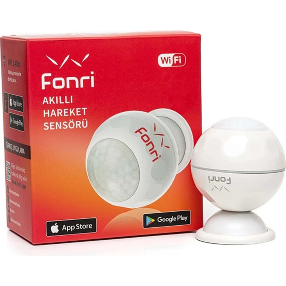 FONRI Wİ-Fİ AKILLI HAREKET SENSÖRÜ YUVARLAK ( TEK BAŞINA KULLANILABİLİR)