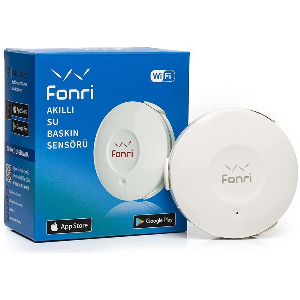 FONRI Wİ-Fİ AKILLI SU BASKINI SENSÖRÜ NAS-WS02W ( TEK BAŞINA KULLANILABİLİR)