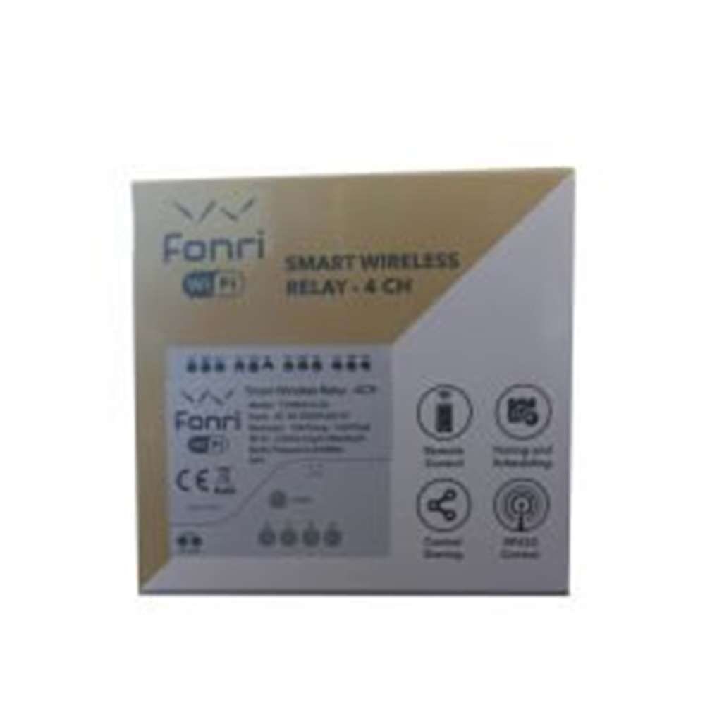 FONRI AKILLI Wİ-Fİ 4KANAL RÖLE- 4 CH TYWB4CH-D1 ( TEK BAŞINA KULLANILABİLİR)