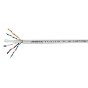 ZEMECS CAT6 U/UTP 23AVG LSZH GRİ KABLO 305mt