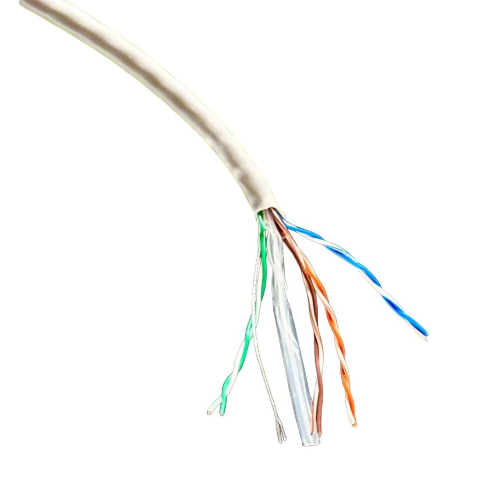 GABBLE CAT6 İÇ ORTAM KABLO 305mt OD 0.50mm GRİ (GAB-CK305)