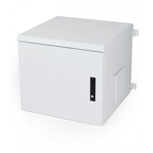 AGER 9U 600X600 AG-OB09U6060B2-D-A-M1-09U6060 OUTDOOR MONTAJLI BASIC DUVAR TIPI KABINET TEK ÇİDAR (ON METAL KAPAK KELEBEK KILITLI /D- B2 7035 DIS ORTAM)