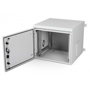 AGER 9U 600X600 AG-OB09U6060B2-D-A-M1-09U6060 OUTDOOR MONTAJLI BASIC DUVAR TIPI KABINET TEK ÇİDAR (ON METAL KAPAK KELEBEK KILITLI /D- B2 7035 DIS ORTAM)