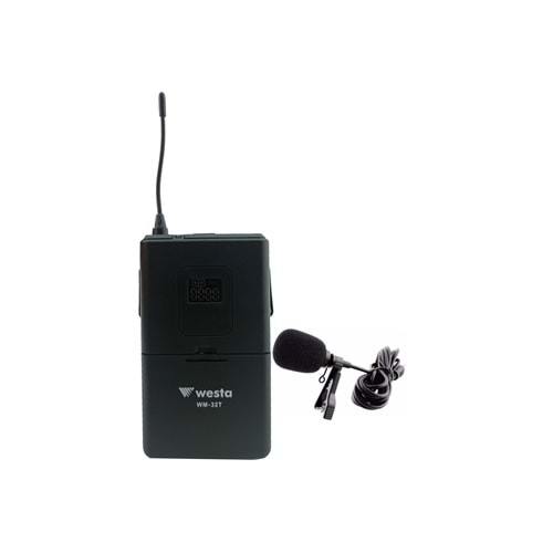WESTA WM- 32T PROFESYONEL WİRELESS YAKA MİKROFONU (TEK BAŞINA KULLANILMAZ - WM-325R İLE UYUMLU)