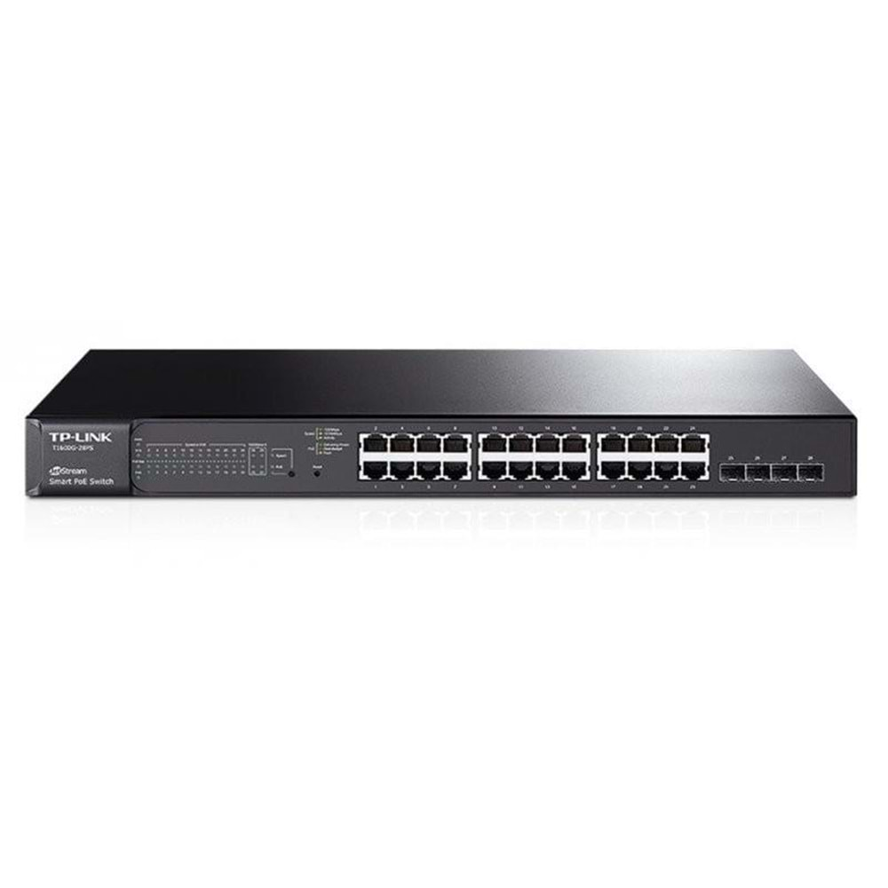 TP-LINK TL-SG2428P 24 Port 100/1000M(PoE+)+4SFP 250W Smart SWITCH (RACKMOUNT)