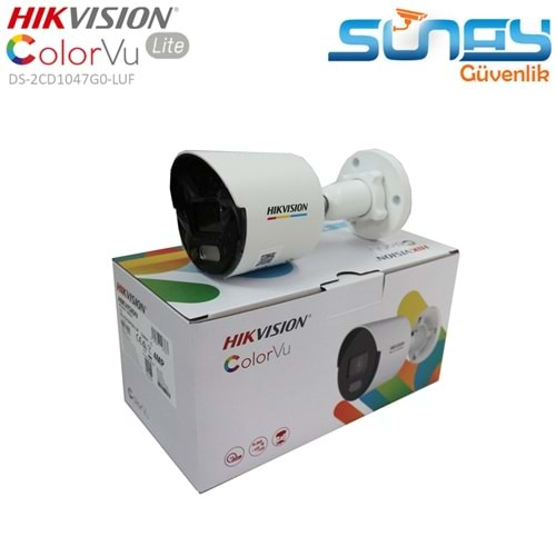 HIKVISION DS-2CD1047G0-LUF 4MP 2.8mm ColorVu 30mt IR PoE BULLET IP KAMERA