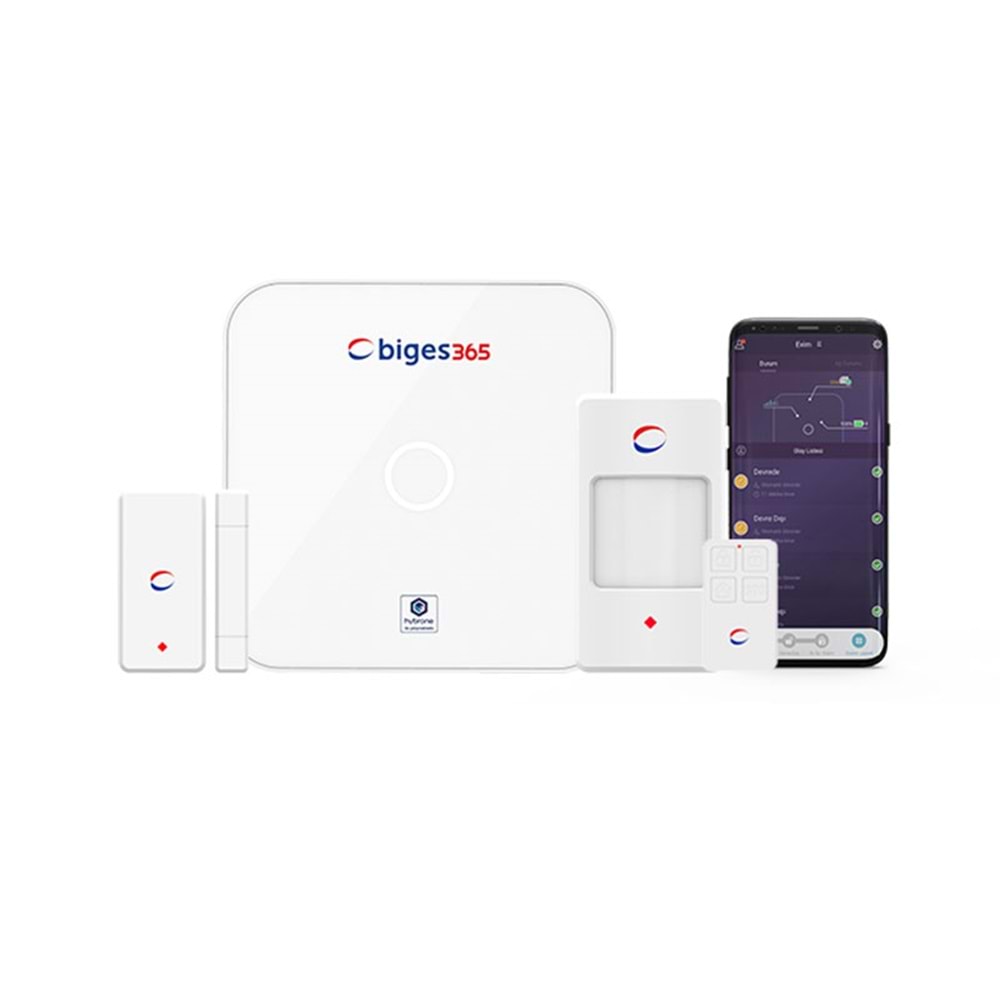 BİGES BGS365-BK-N IoT SMART NETWORK ALARM KİT LAN/WİFİ/2G/4G