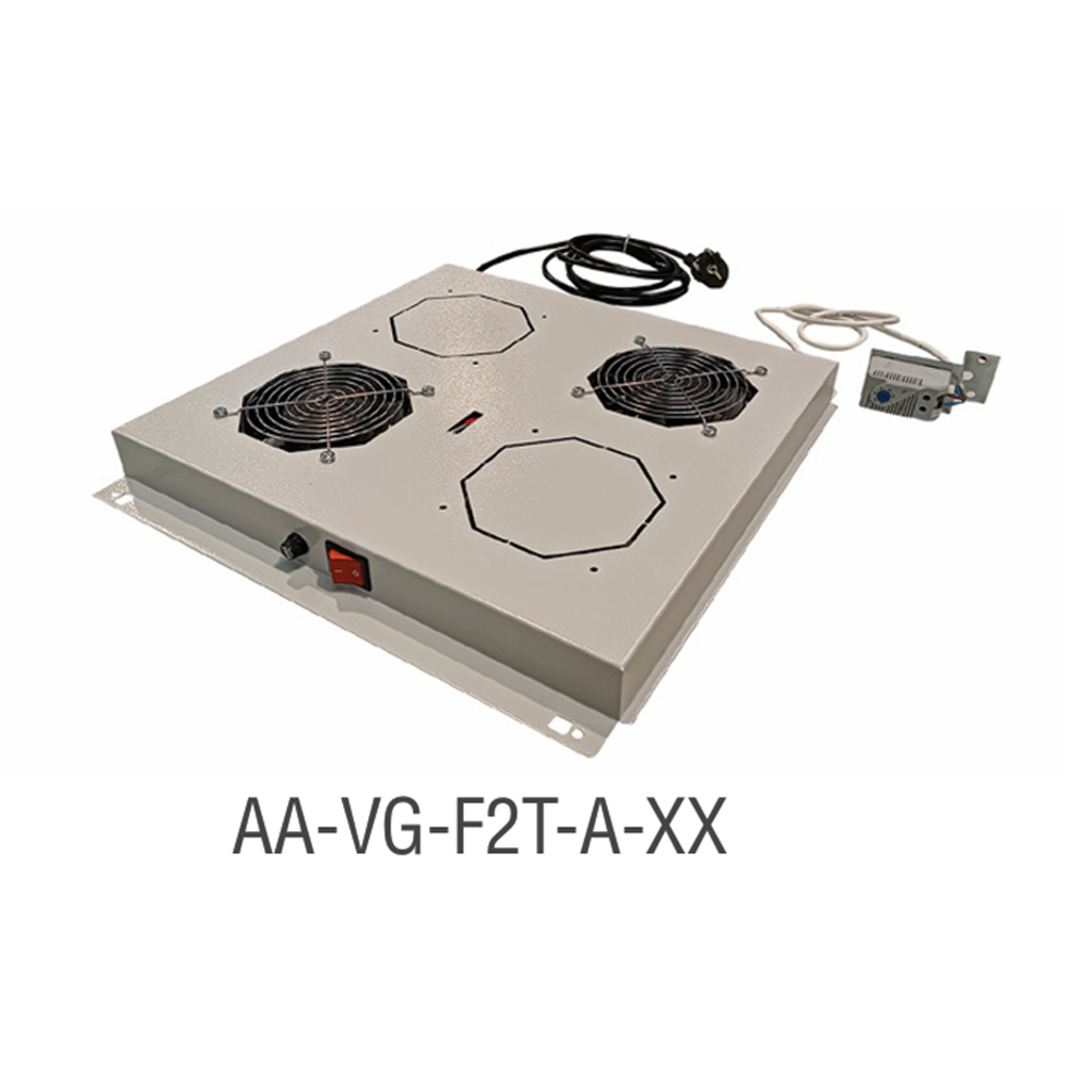 AGER DİKİLİ TİP TERMOSTATLI FAN 2 FAN MODLU 9005 (SİYAH)