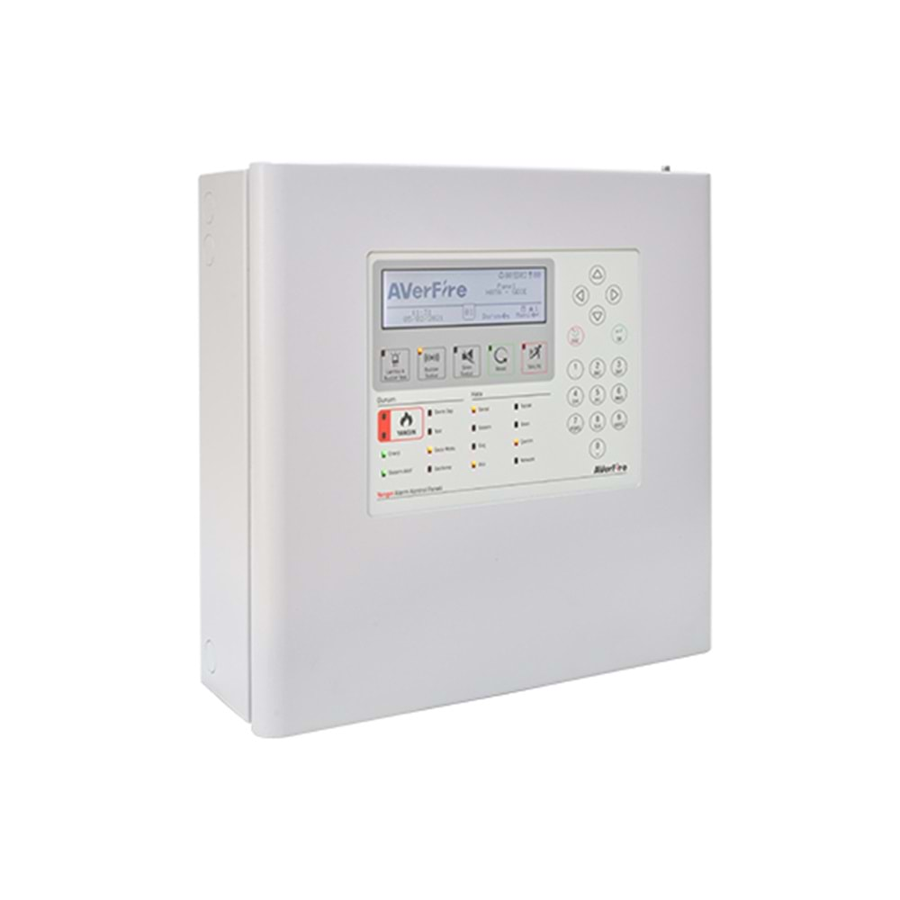 AVERFIRE AF-4508P AKILLI ADRESLİ YANGIN ALARM PANEELİ, 4 LOOP