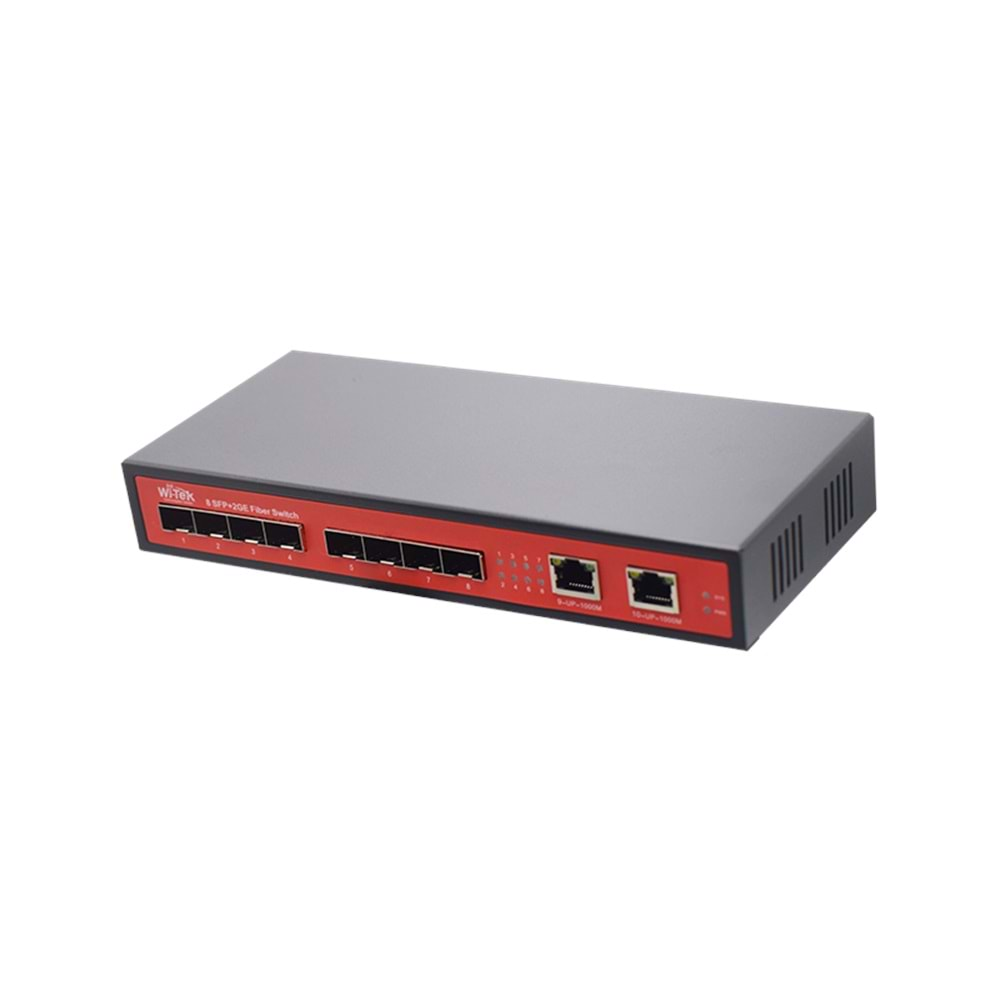 Wİ-TEK WI-SG310F 8SFP+2GE Gigabit Rack-Mountable FİBER ETHERNET SWITCH