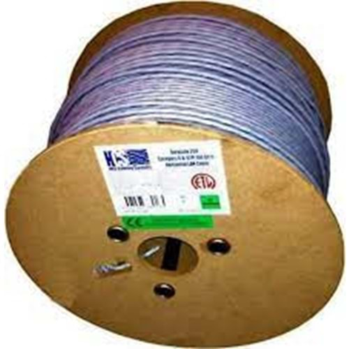 HCS H06 4PAİR 23 AWG CAT6 U/UTP 100 Ohm - FULL BAKIR 500mt NETWORK KABLOSU (GRİ)