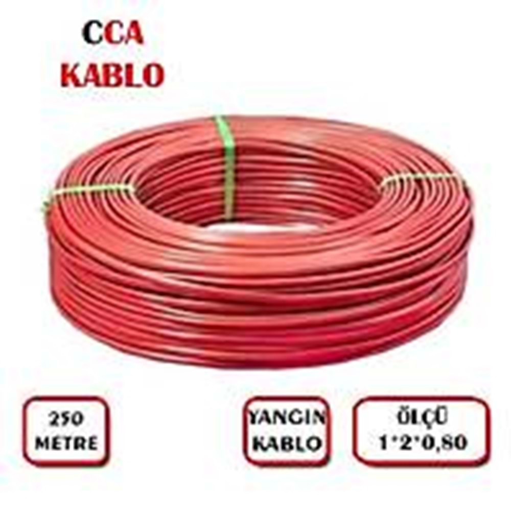 1x2x0,80mm J-Y(st)Y Lg YANGIN ALARM KABLOSU CCA (250 METRE)