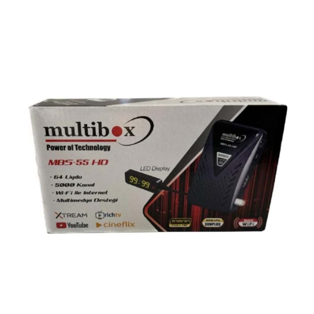MULTİBOX MBS-55 HD UYDU ALICISI