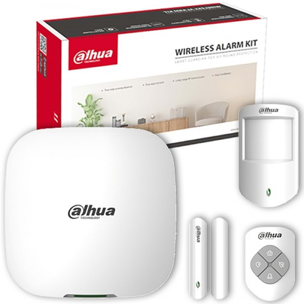 DAHUA DHI-ART-ARC3000H-03-W2(868) WIRELESS ALARM KİT (1 MK 1 PIR 1 KUMANDA 1 PANEL)