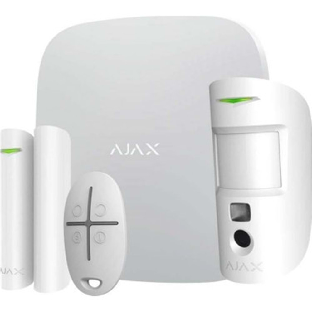 AJAX HubKit PLUS / StarterKit PLUS KABLOSUZ ALARM KİTİ - Beyaz