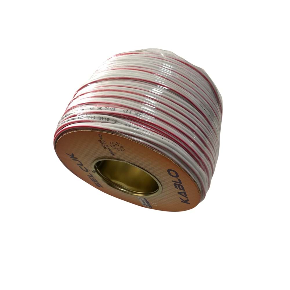 S-GUARD SLC 2x0.75 HOPARLÖR KABLOSU BEYAZ (100mt)