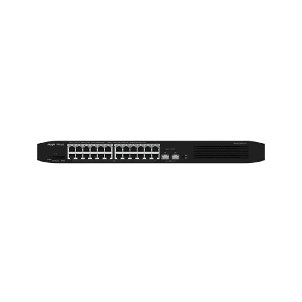 RUIJIE REYEE RG-ES226GC-P 24 PORT GIGABIT +2XGB SFP UPLINK CLOUD YONETILEBILIR 370W POE SWITCH
