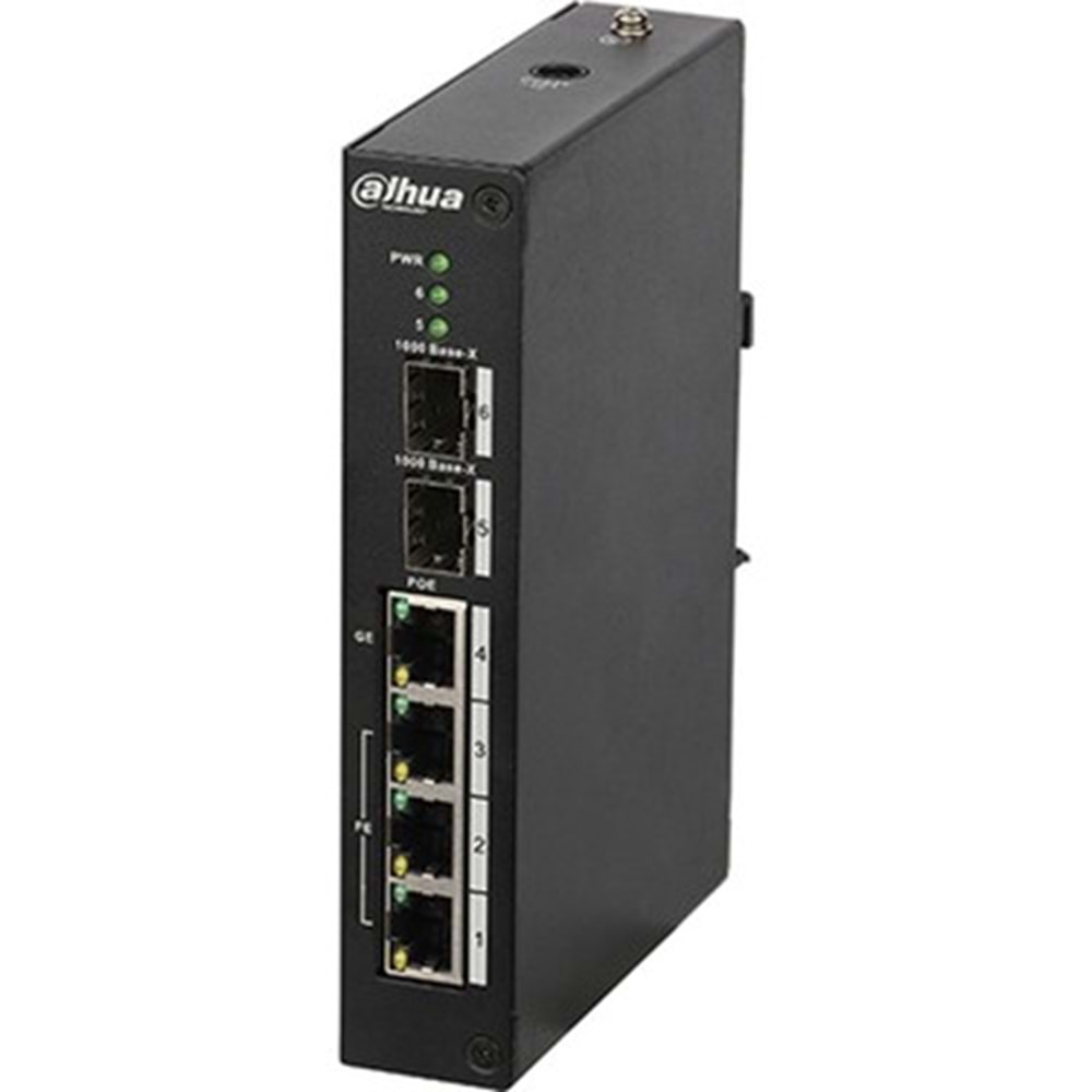DAHUA DH-PFS3206-4P-96 4 PORT POE SWİTCH (3FE PoE + 1GE Hi-POE + 2GE SFP 96W)