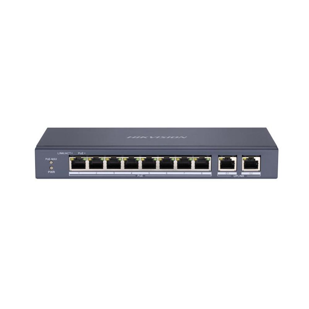 HIKVISION DS-3E0310P-E/M SWITCH POE 10/100 STANDART 8 PORT