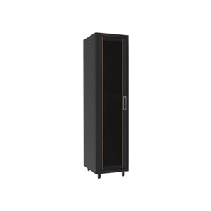 AGER 26U 600X800 AG-AN26U6080S1-CFAA-A-M1-26U6080 AGERMONTAJLI AGENA SERISI DIKILI TIP KABINET (ONCITALI CAM/C-ARKA O KILITLI/F- S1 SİYAH)