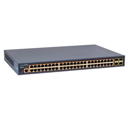 UPTECH SW 20484-GGSP LAYER2+ 24 PORT GİGABİT POE+10/100/1000 MBPS 4 PORT GİGABİT COMBO SFP MANAGED ETHERNEET SWİTCH