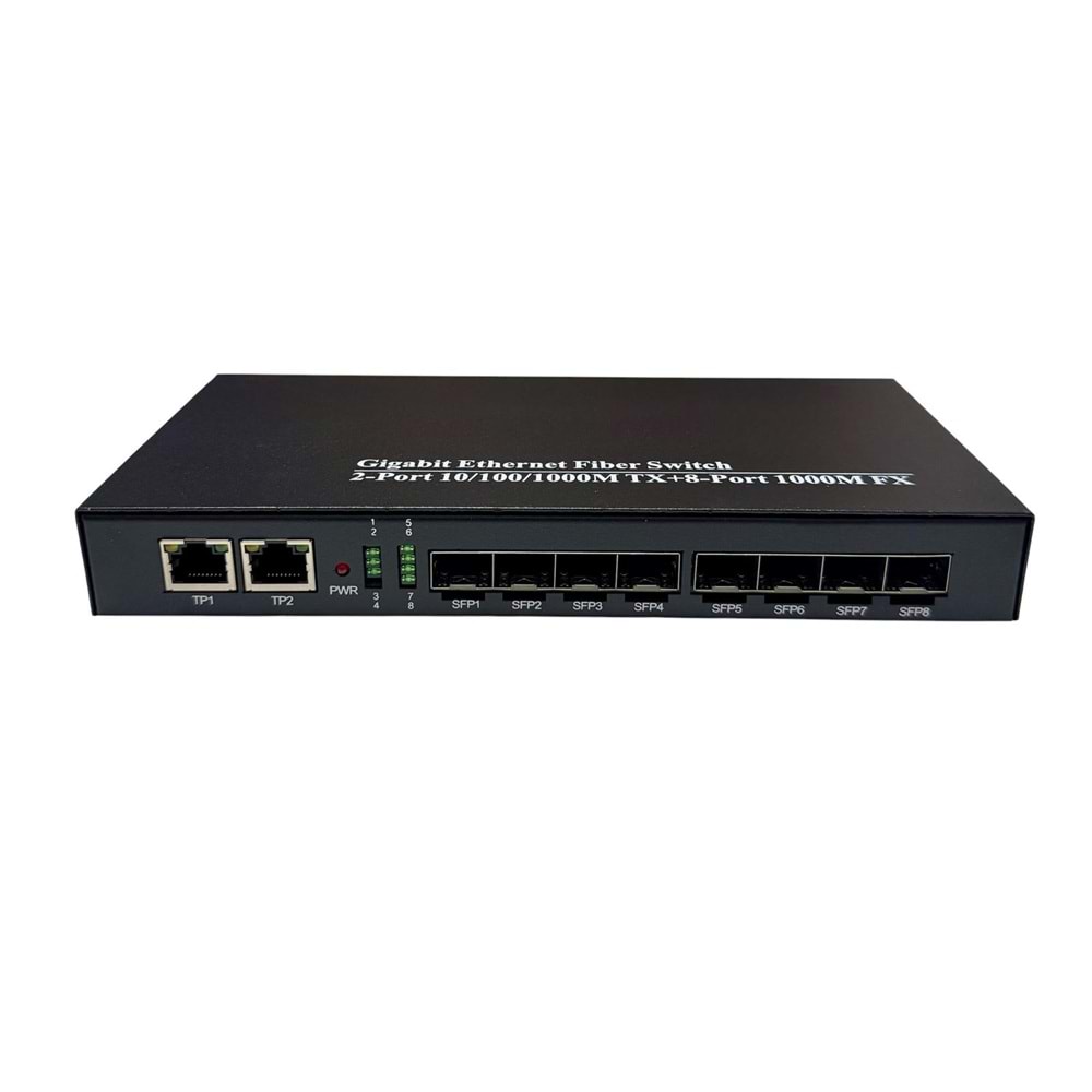 S-GUARD 8S2P 8 PORT 1G SFP 2 PORT 1G UPLİNK BAKIR