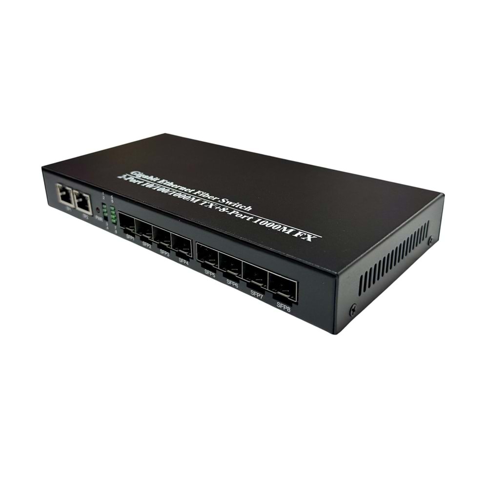 S-GUARD 8S2P 8 PORT 1G SFP 2 PORT 1G UPLİNK BAKIR