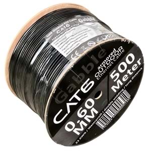 GABBLE FTP 23AWG 500M DIŞ ORTAM CAT6 SİYAH - 0.60mm