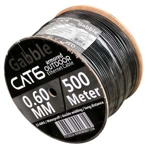 GABBLE FTP 23AWG 500M DIŞ ORTAM CAT6 SİYAH - 0.60mm