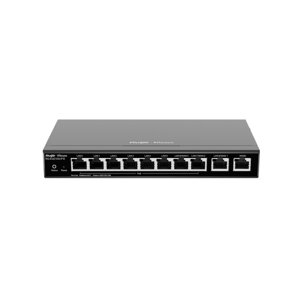 RUIJIE REYEE RG-ES110D-P 10 PORT 2 UPLINK 8 PORT POE SWITCH (110W)