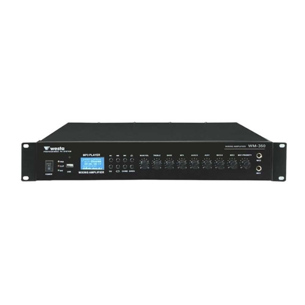 WESTA WM-350 WESTA 6 BÖLGELİ 350W 100V MİXER AMFİ