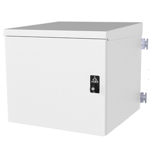 AGER 9U 600X450 AG-OB09U6045B2-D-A-M1-09U6045 OUTDOOR MONTAJLI BASIC DUVAR TIPI KABINET (ON METAL KAPAK KELEBEK KILITLI /D- B2 7035 DIS ORTAM)